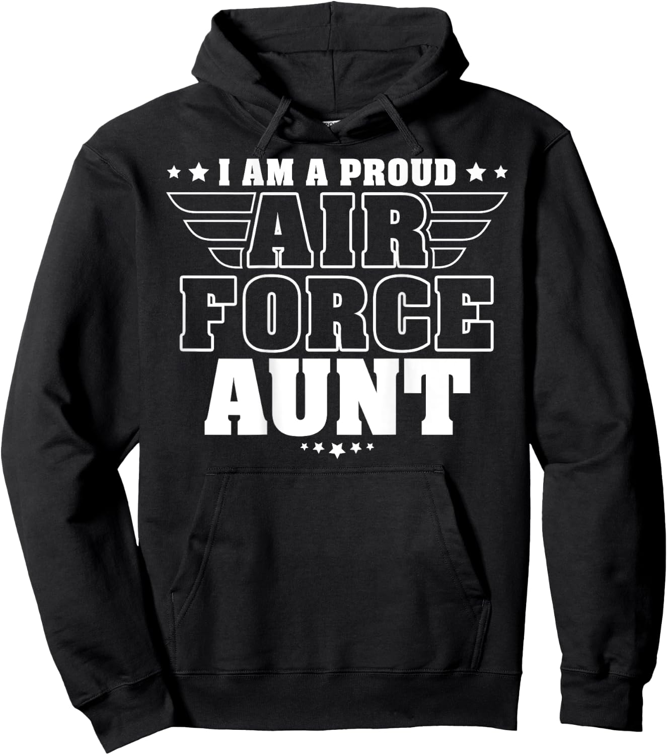 I Am A Proud Air Force Aunt Patriotic Pride Military Auntie Men Hoodie - Hoodie | Black