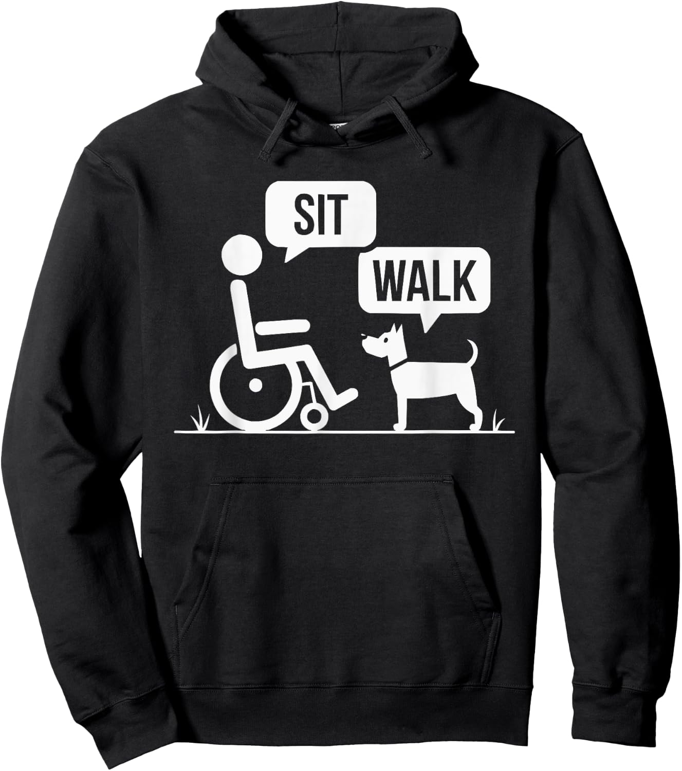 Wheelchair User Paraplegic Disabled Disability Handicap Hoodie - Hoodie | Black