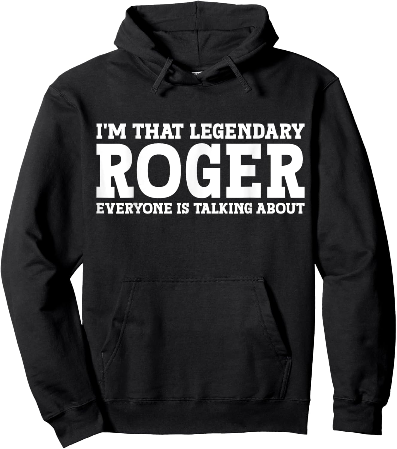 Roger Personal Name Funny Roger Hoodie - Hoodie | Black