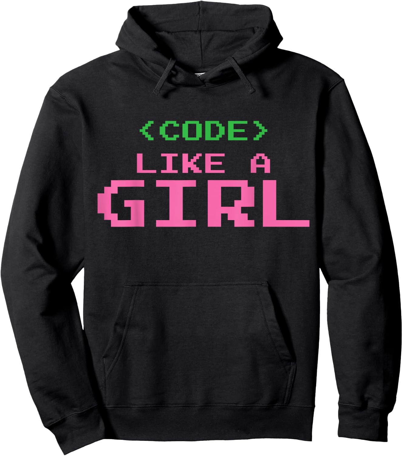Code Like A Girl Hoodie - Hoodie | Black