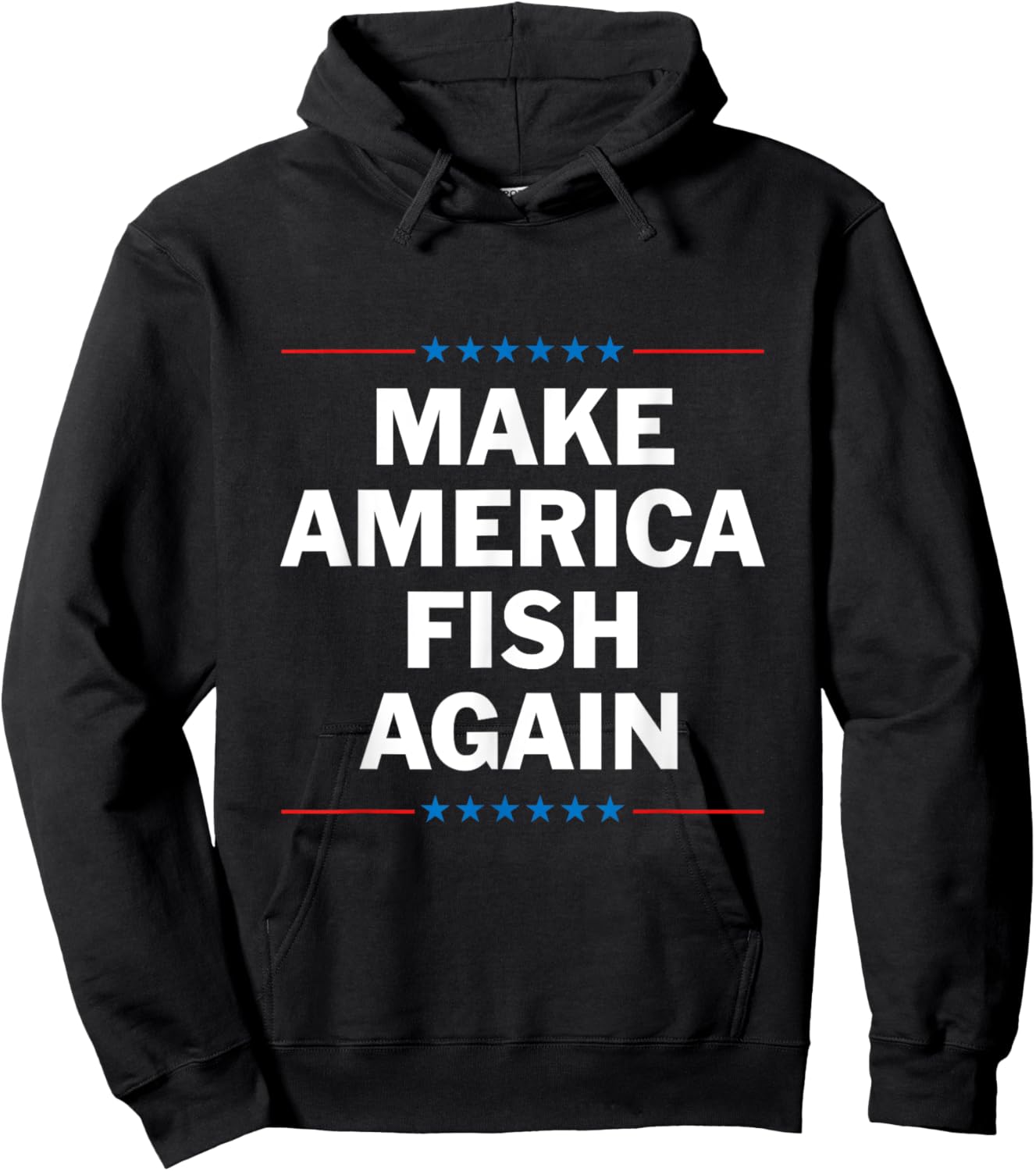 Make America Fish Again Hoodie - Hoodie | Black