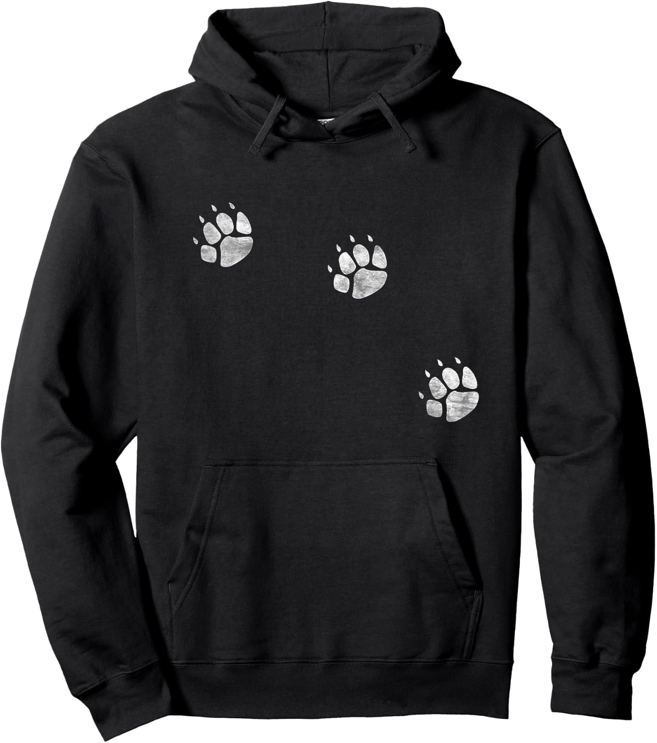 3 Legs Dog Cat Paw Prints Three Legged Tripod Special Dogs Men Women Girls Kids Hoodie - Hoodie | Black