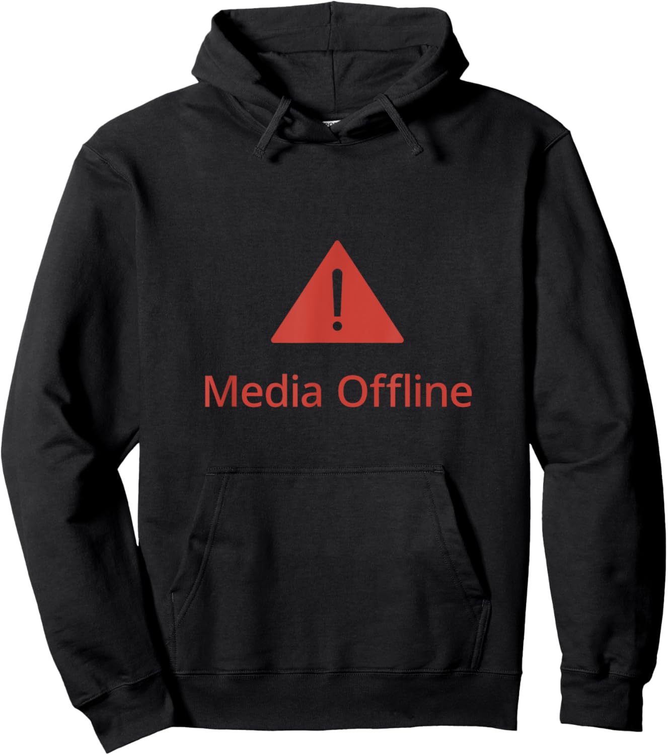 Media Offline - Funny Video Editor Design Hoodie - Hoodie | Black