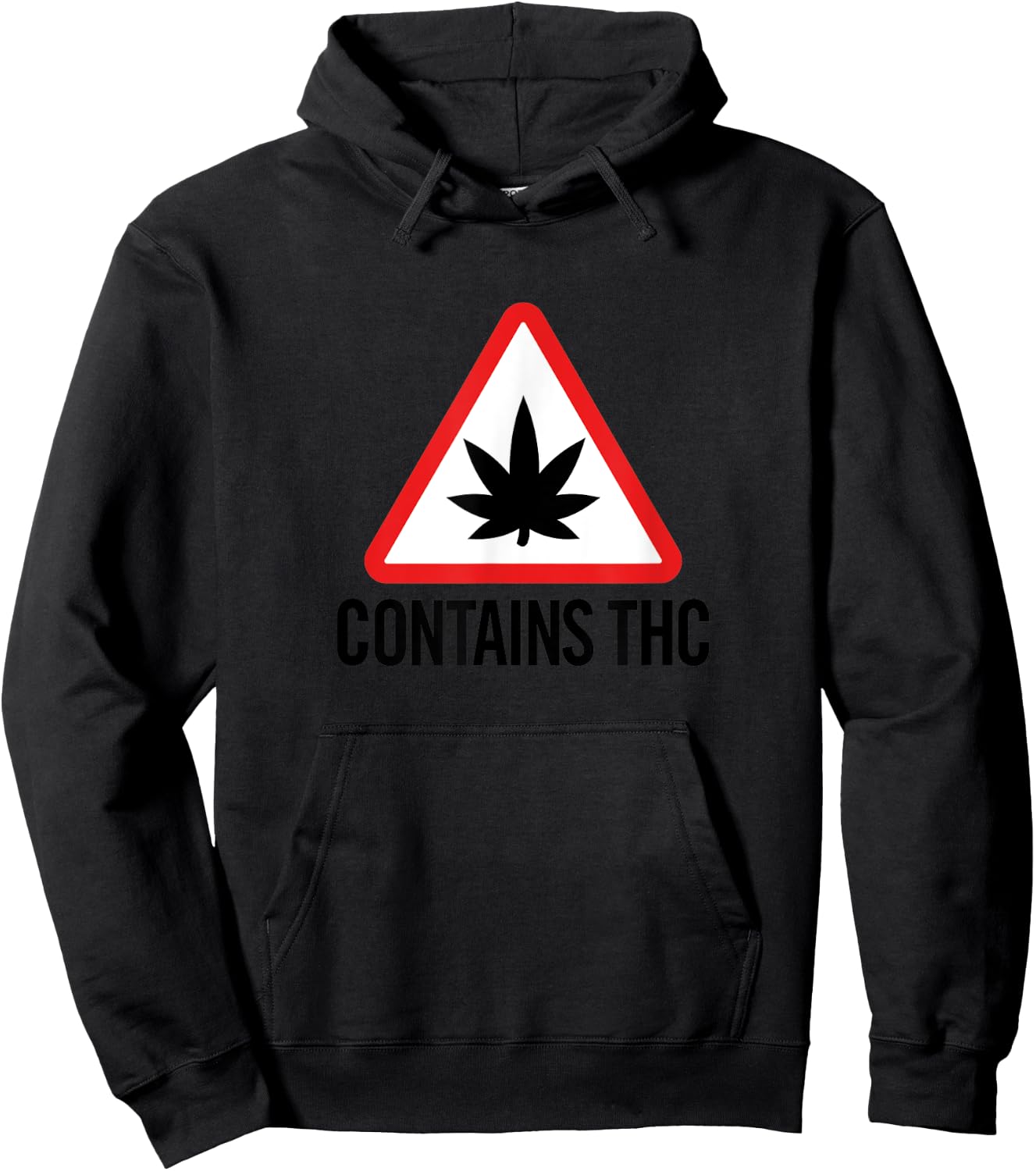 Contains THC Weed Marijuana Hoodie - Hoodie | Black