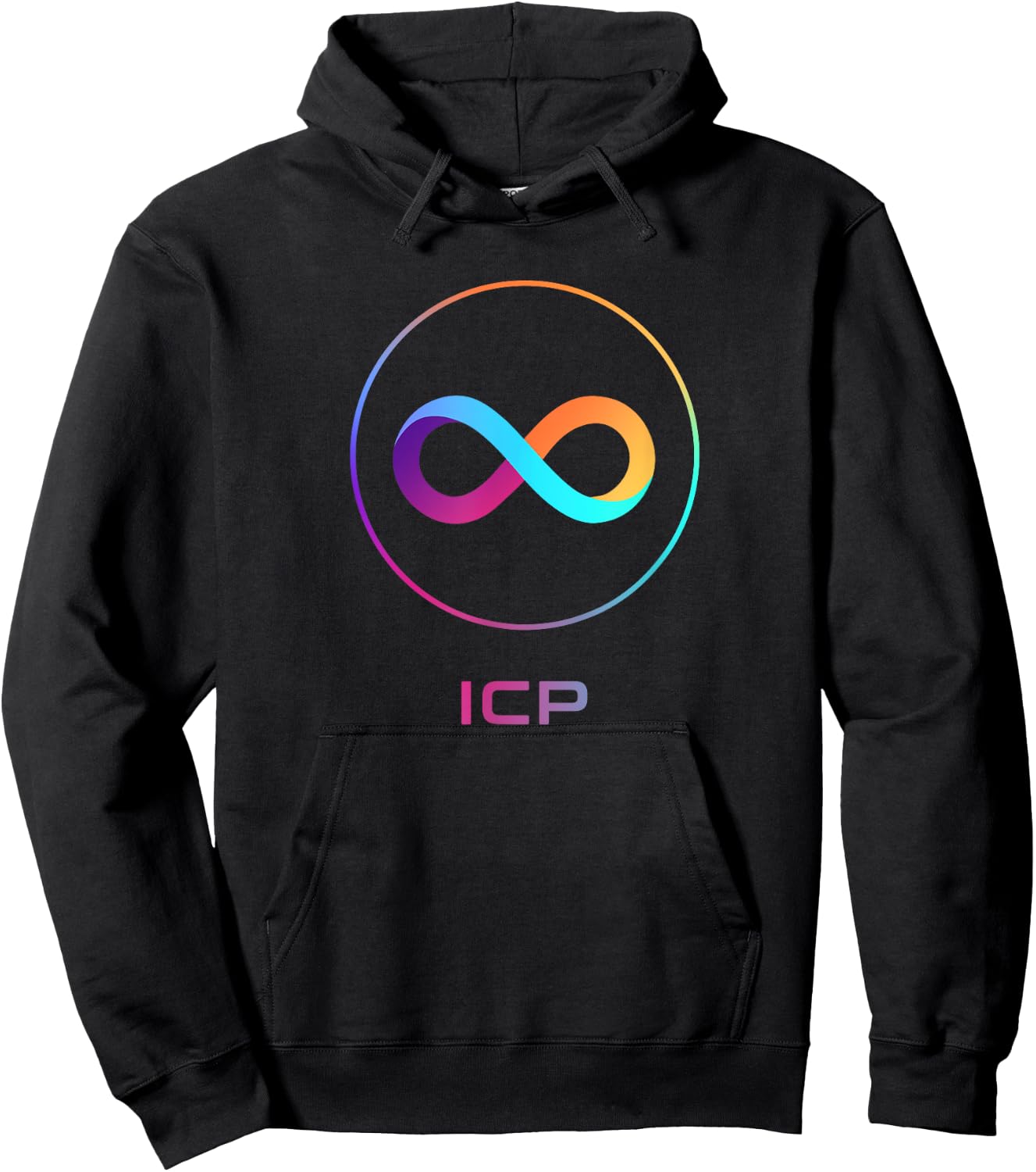 ICP Crypto DFINITY Internet Computer Cryptocurrency Token Hoodie - Hoodie | Black