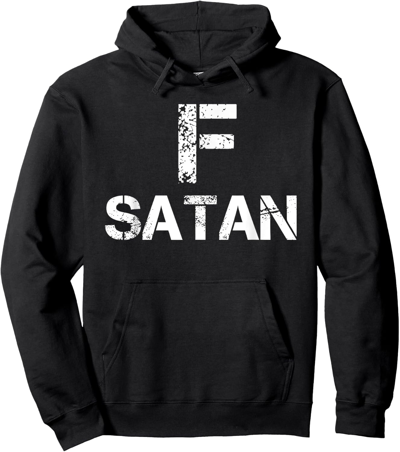 Satan F Satan! Swear Word Humor Hoodie - Hoodie | Black