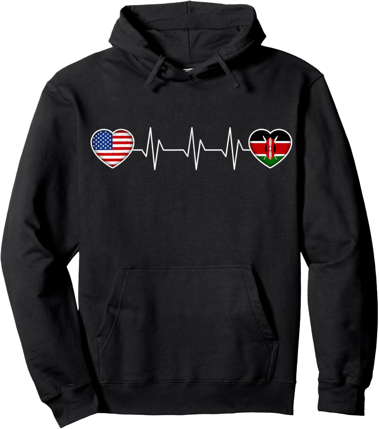 Kenya & USA Hoodie - Hoodie | Black