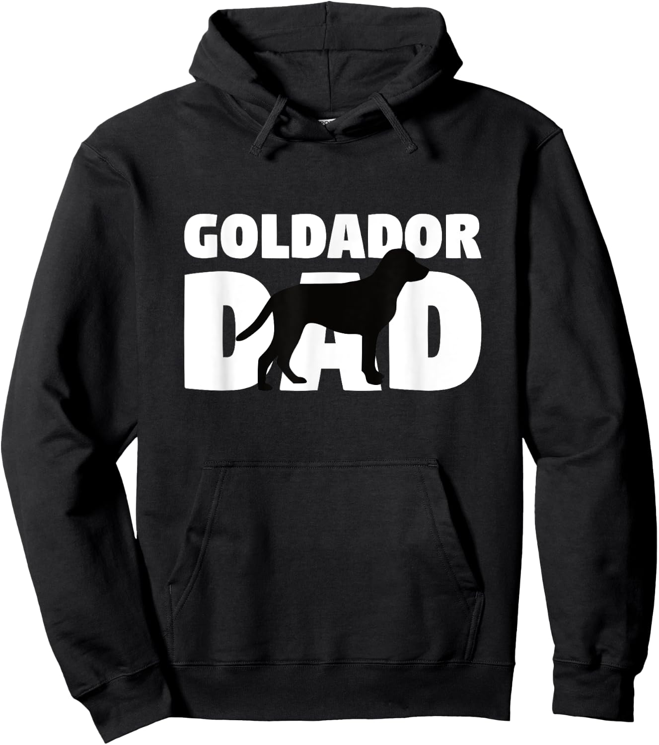 Goldador Gift Dog Father 'Goldador Dad' Funny Goldador Hoodie - Hoodie | Black