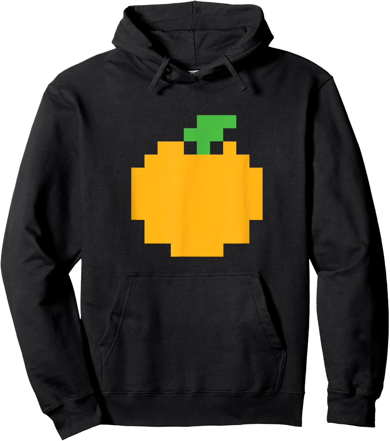 Pixel Orange 80s Video Game Halloween Easy Group Costume Hoodie - Hoodie | Black