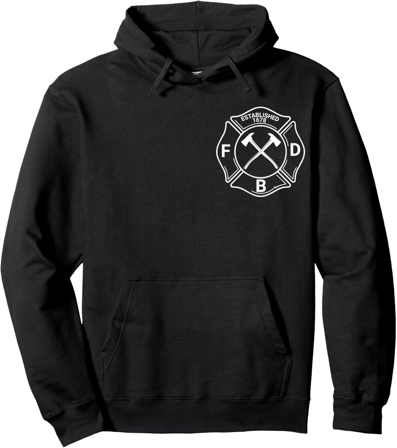 Boston Fire Department, Firefighter Hoodie - Hoodie | Black