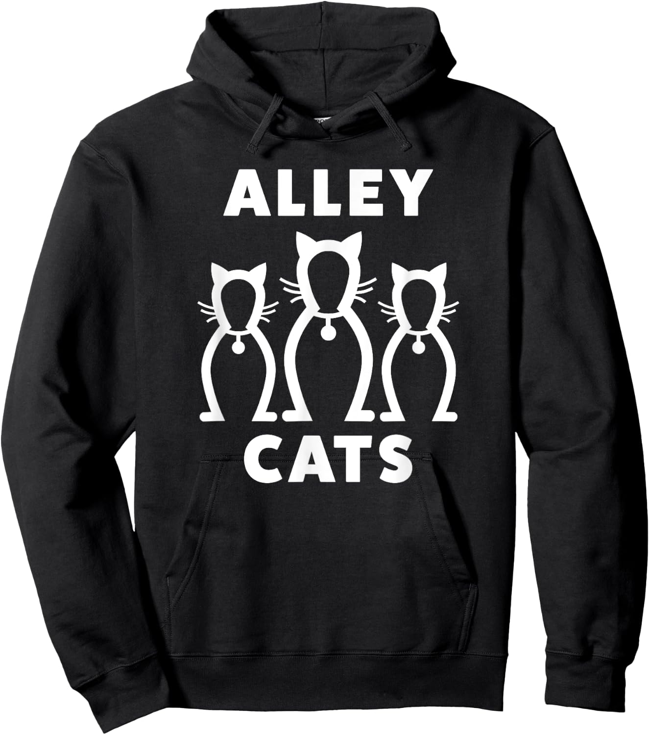 Cute Bowling Shirt For Kids Women & Teens | Alley Cats Hoodie - Hoodie | Black