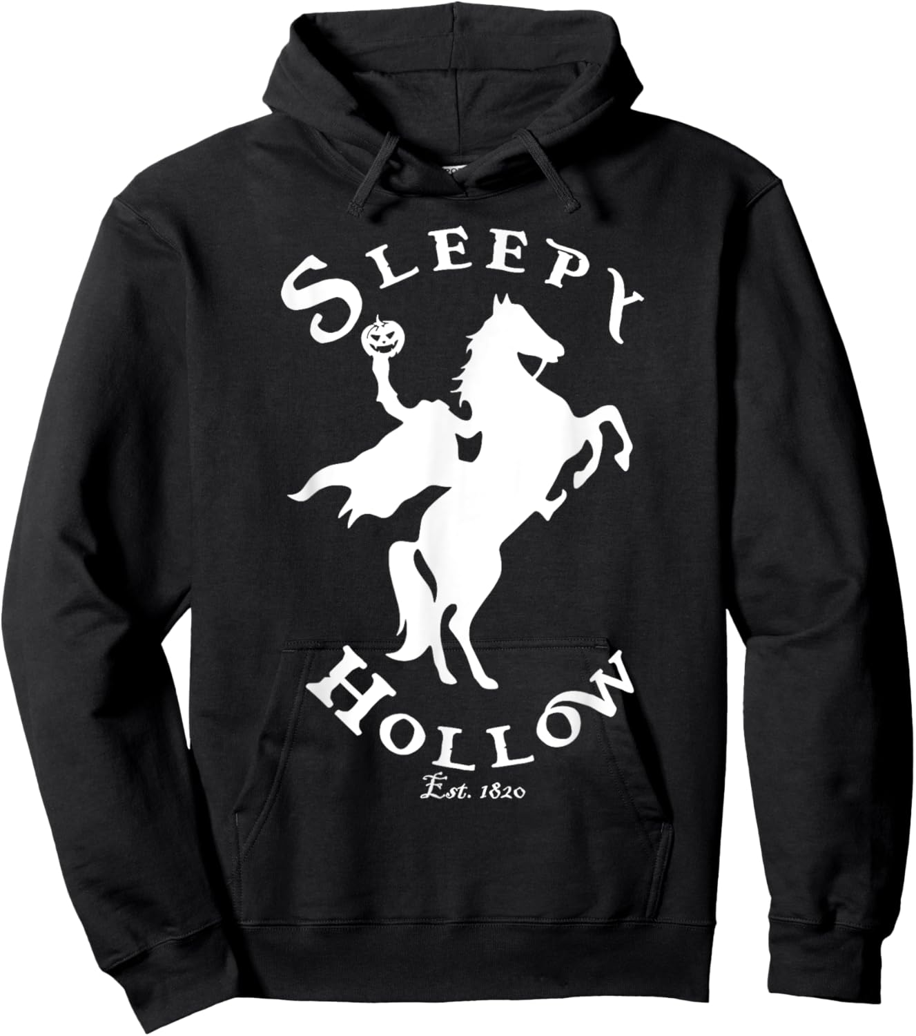 Vintage Headless.Horseman Halloween Sleepy Hollow Est 1820 Hoodie - Hoodie | Black