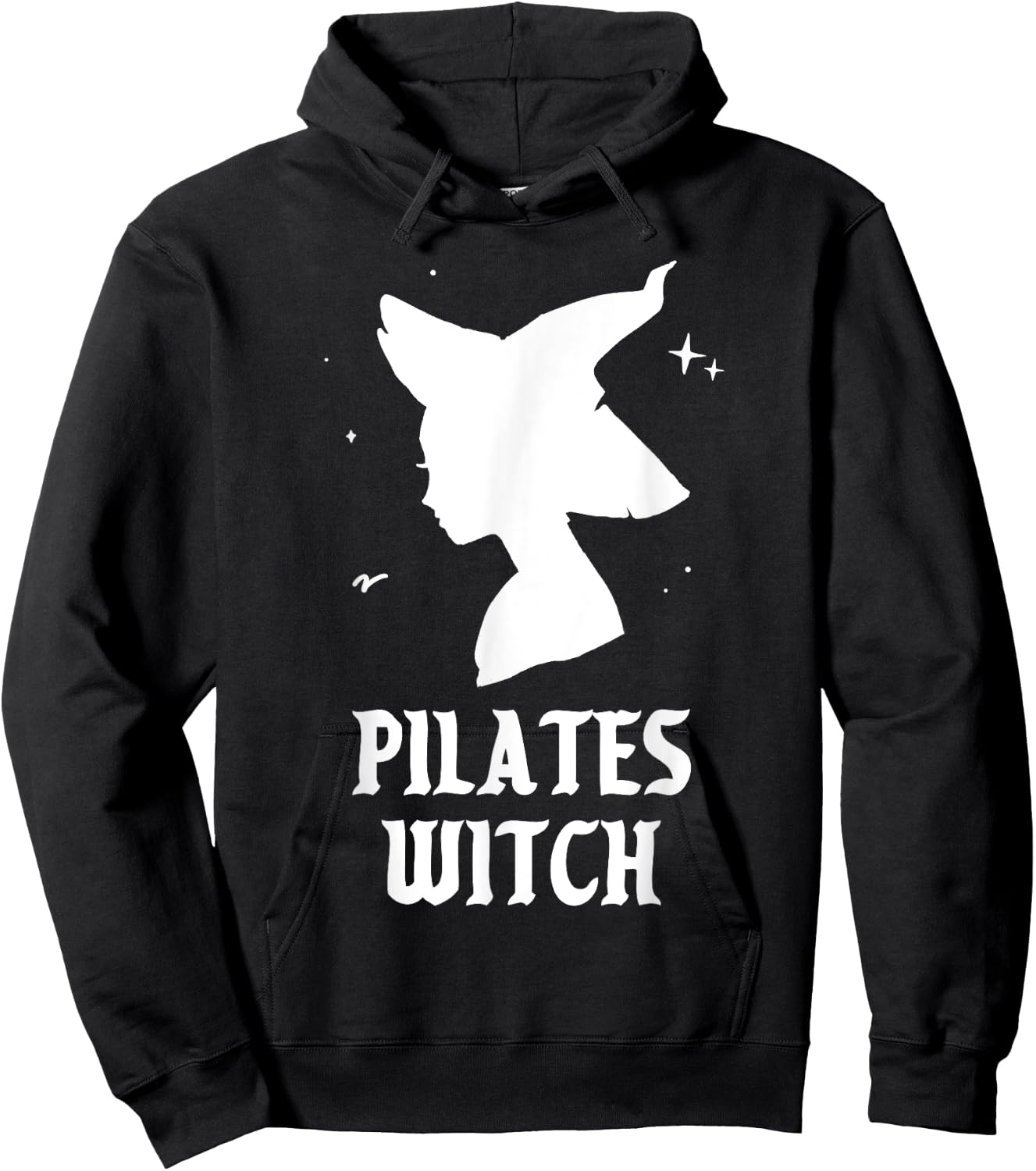 Pilates Witch Instructor Spooky Vibes Gym Halloween Costume Hoodie - Hoodie | Black