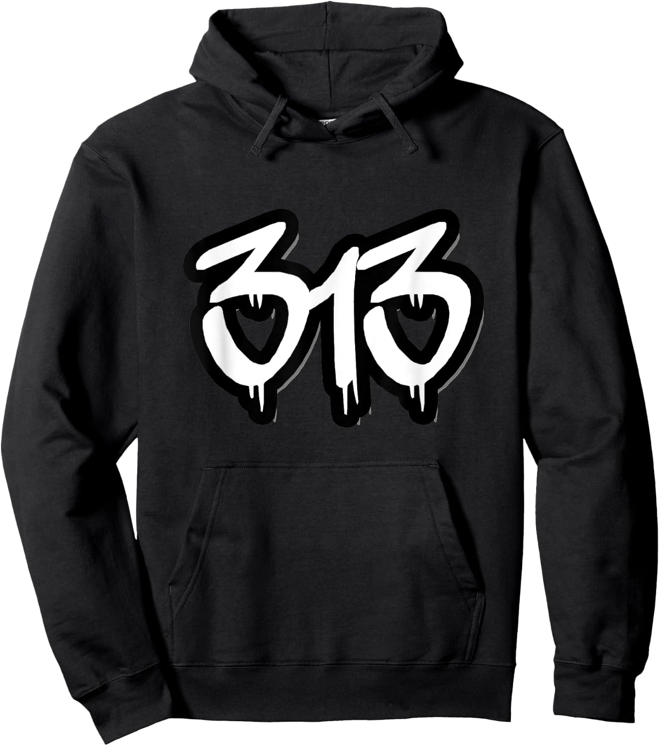Detroit 313 Hoodie - Hoodie | Black