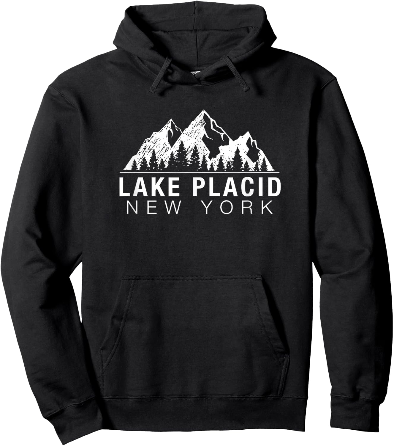 New York - Lake Placid Hoodie - Hoodie | Black