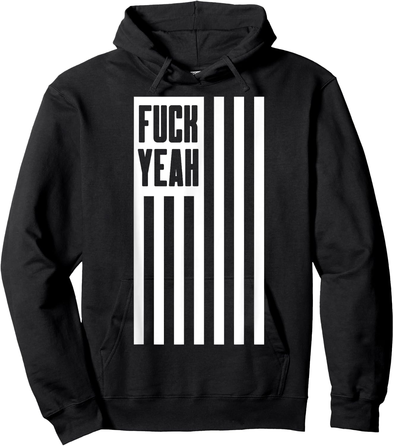 America Fuck Yeah - Humorous 'Merica Novelty Hoodie - Hoodie | Black