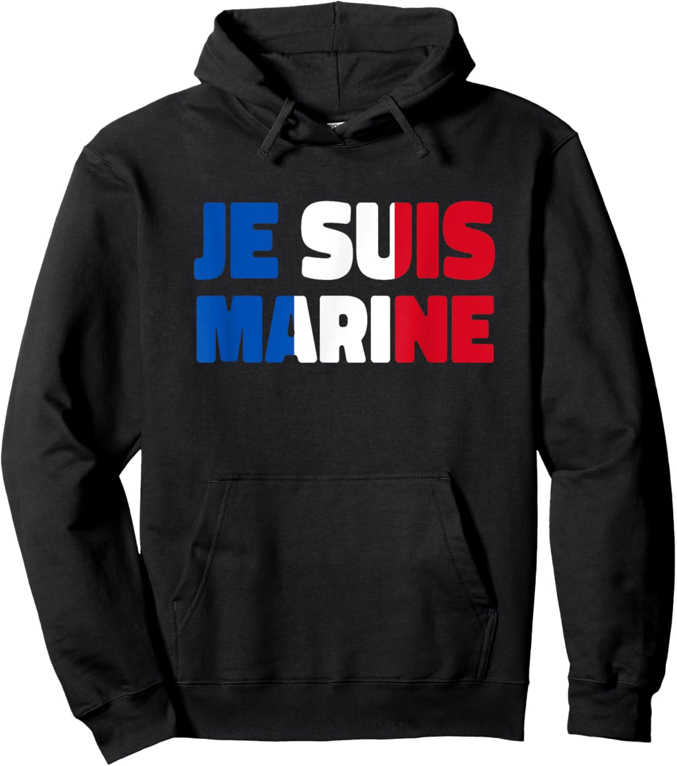 I'm Marine Le Pen , Black, S Hoodie - Hoodie | Black