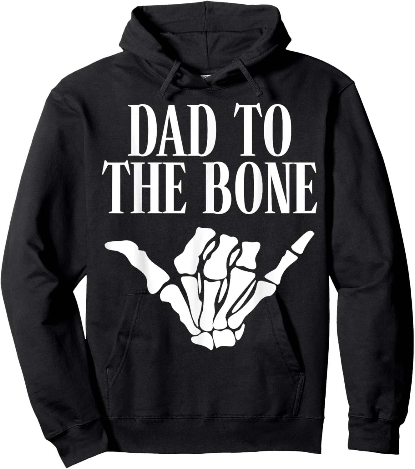 Dad To The Bone Gothic Halloween Family Matching Hoodie - Hoodie | Black