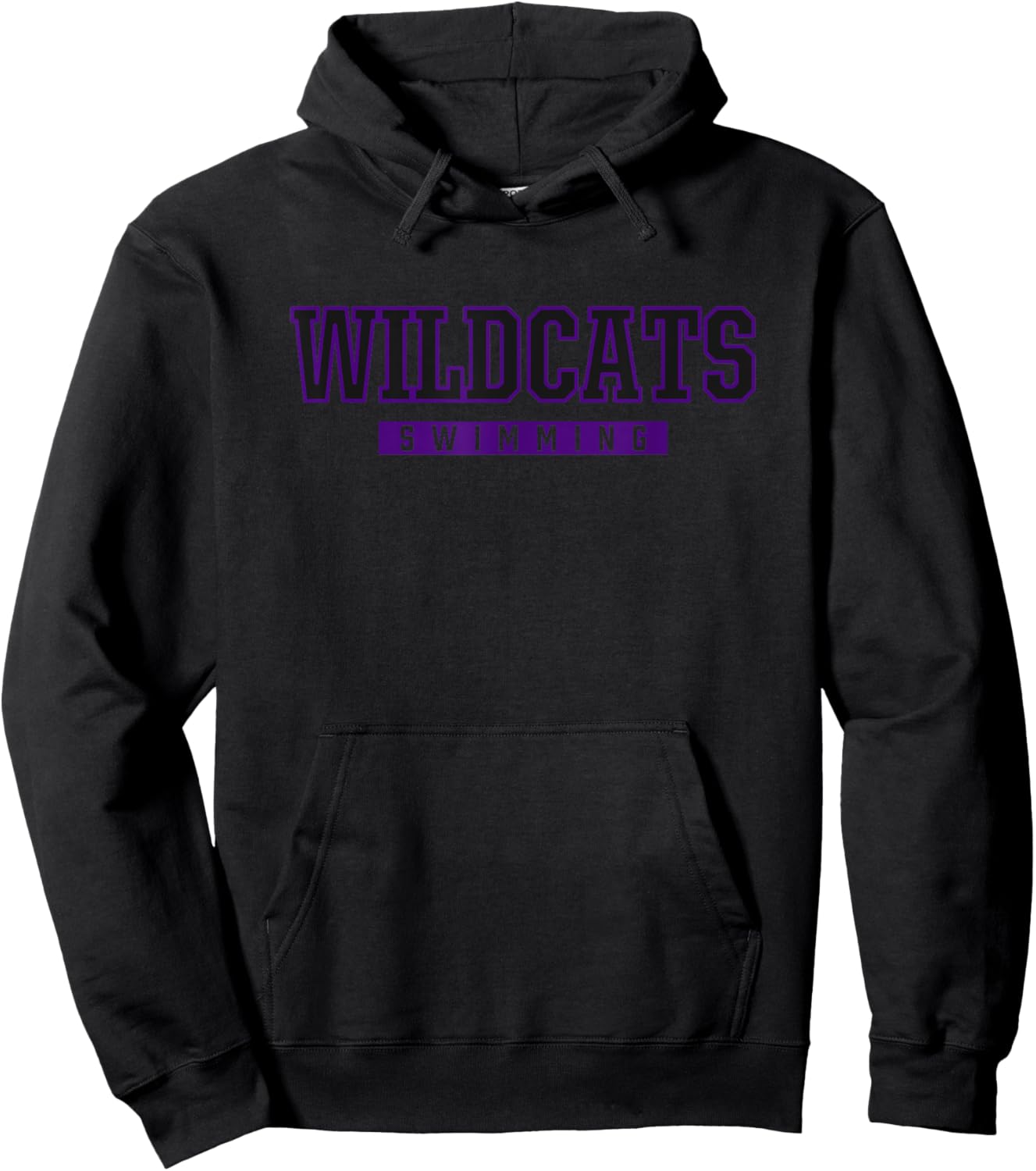 West Ashley Wildcats Swimming Hoodie - Hoodie | Black