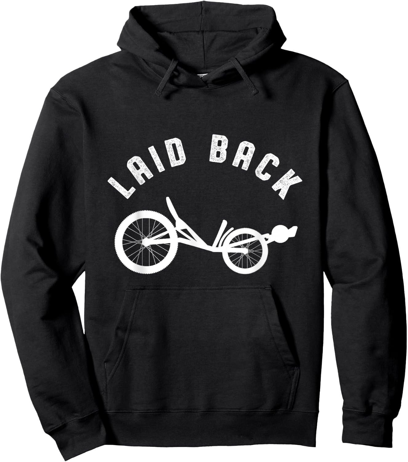 Sit Back Relaxing Bicycle Ride Recumbent Bike Gift Hoodie - Hoodie | Black