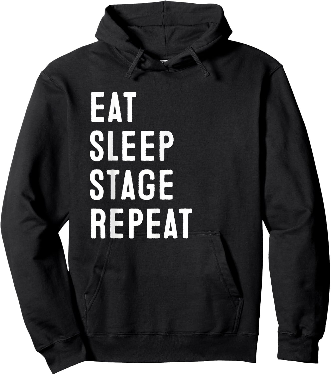 Eat Sleep Stage Repeat | Home Staging Hoodie - Hoodie | Black