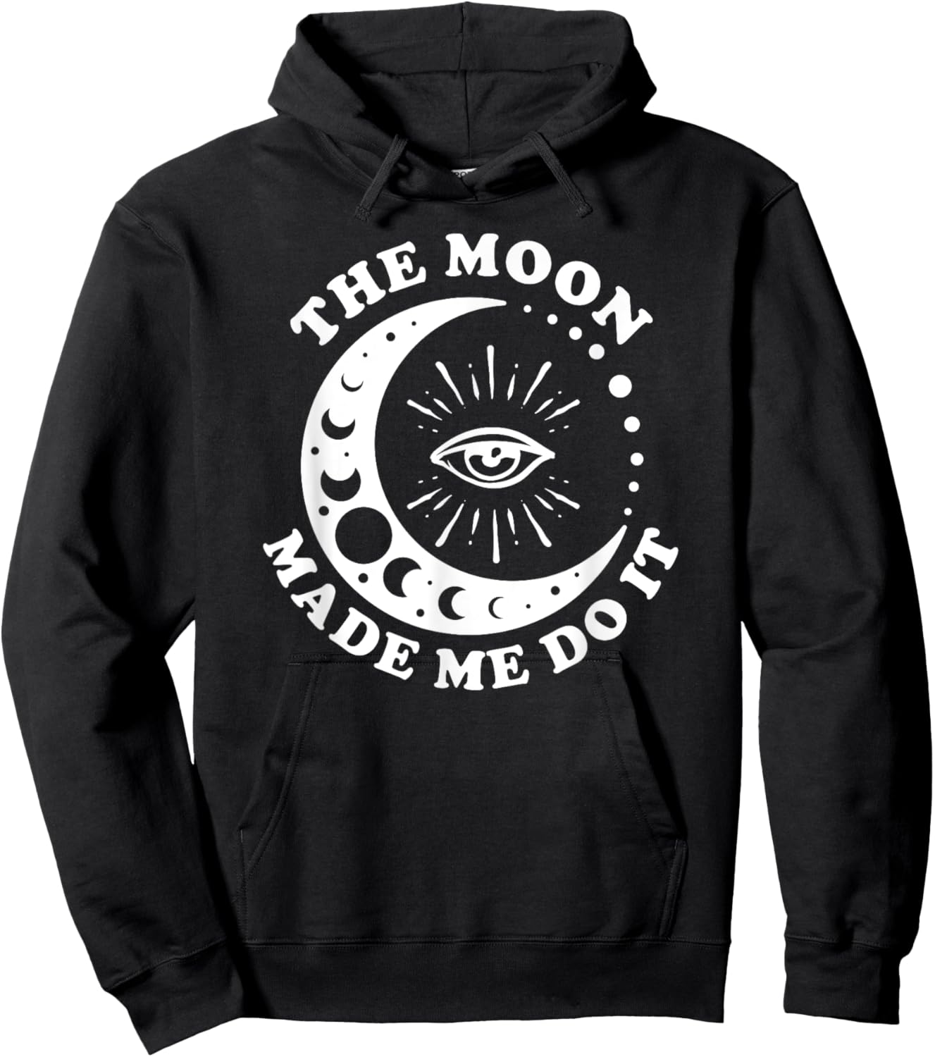 The Moon Made Me Do It Celstial Hoodie - Hoodie | Black