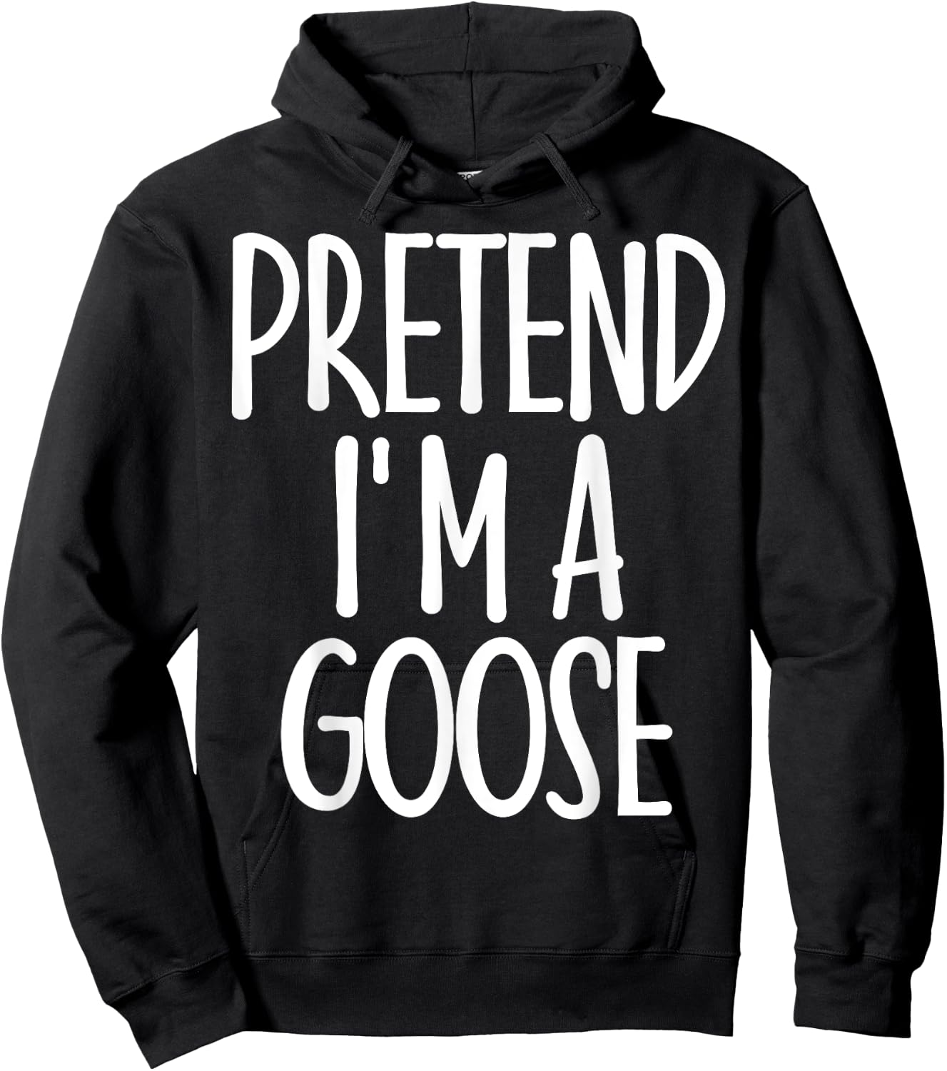 Easy Pretend I'm Goose Costume Gift Halloween Funny Farm Hoodie - Hoodie | Black