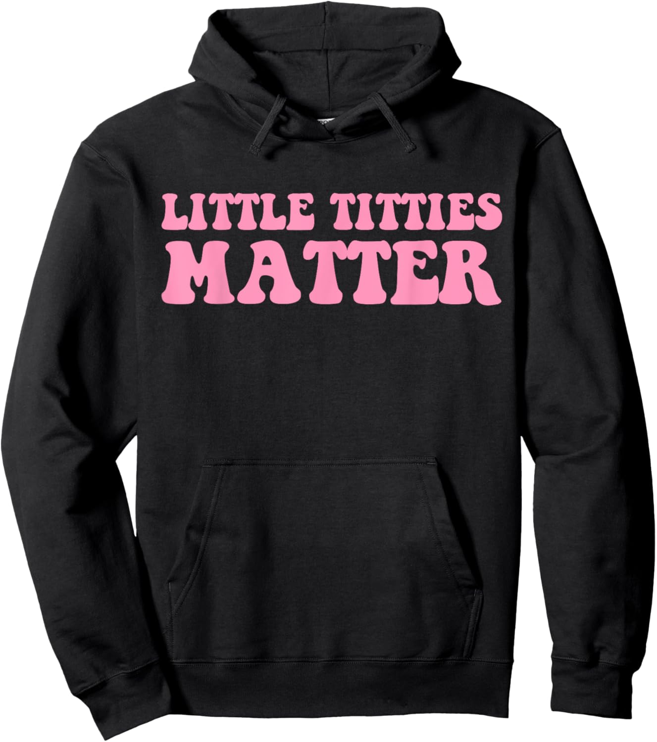 Little Titties Matter Hippie Design Hoodie - Hoodie | Black