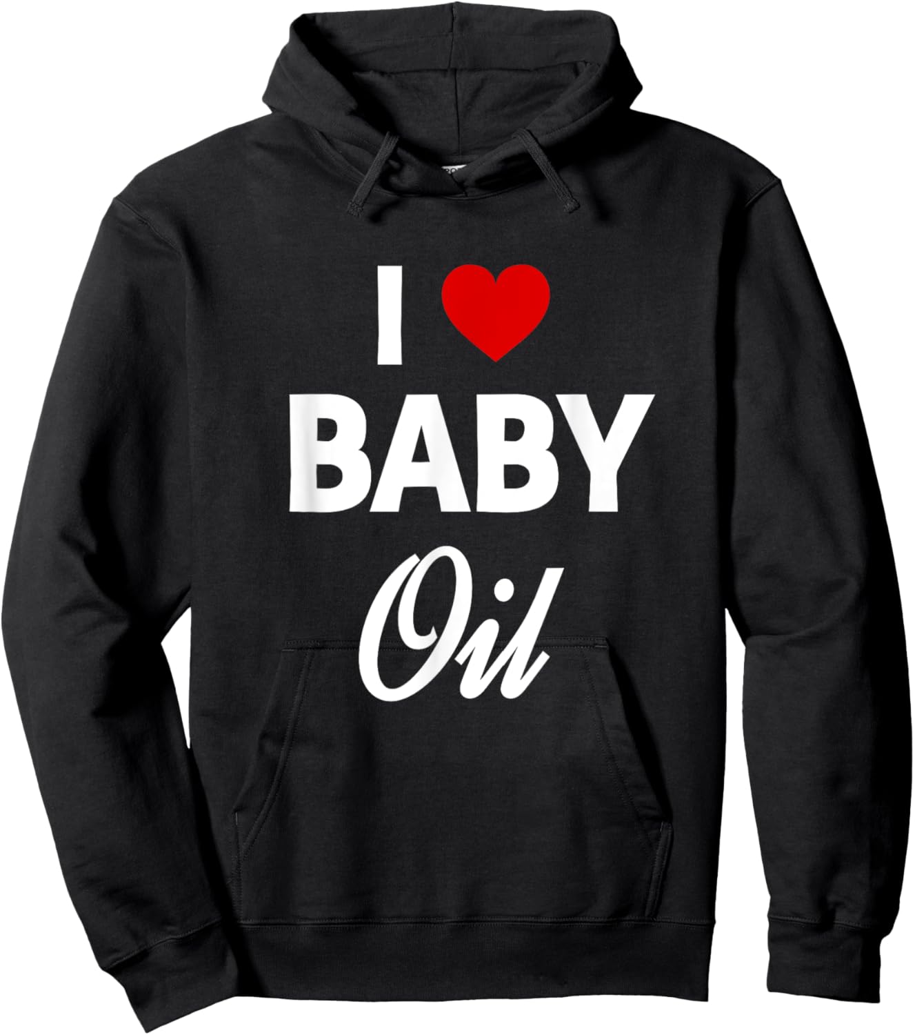 Funny Baby Oil Funny Sarcastic Dank Meme Hoodie - Hoodie | Black