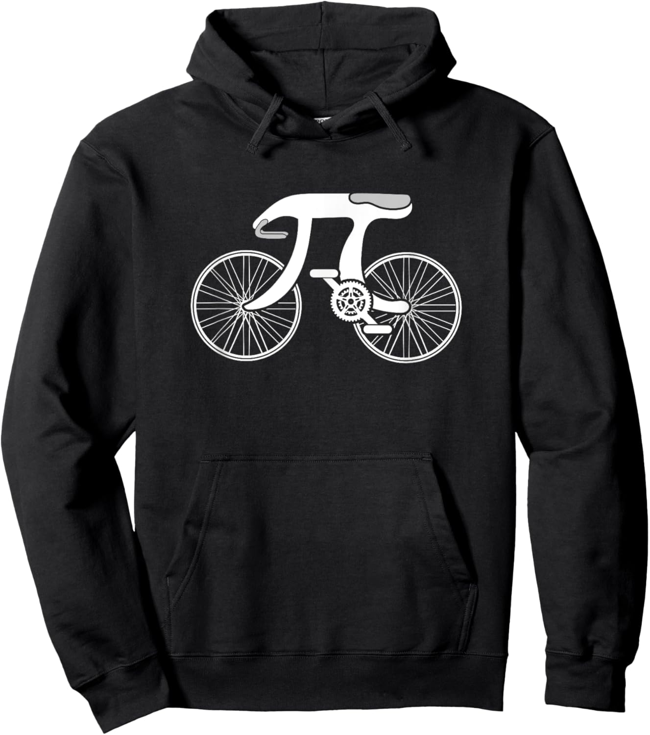 Pi Day Pi Cycle Bicycle Bike Math Symbol 3.14 Cyclist Pun Hoodie - Hoodie | Black