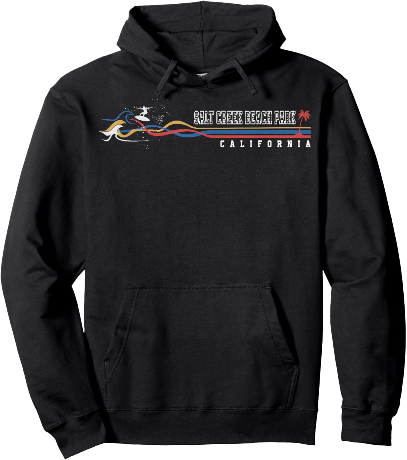 Salt Creek Beach Park California Men Women Surfboarder Hoodie - Hoodie | Black