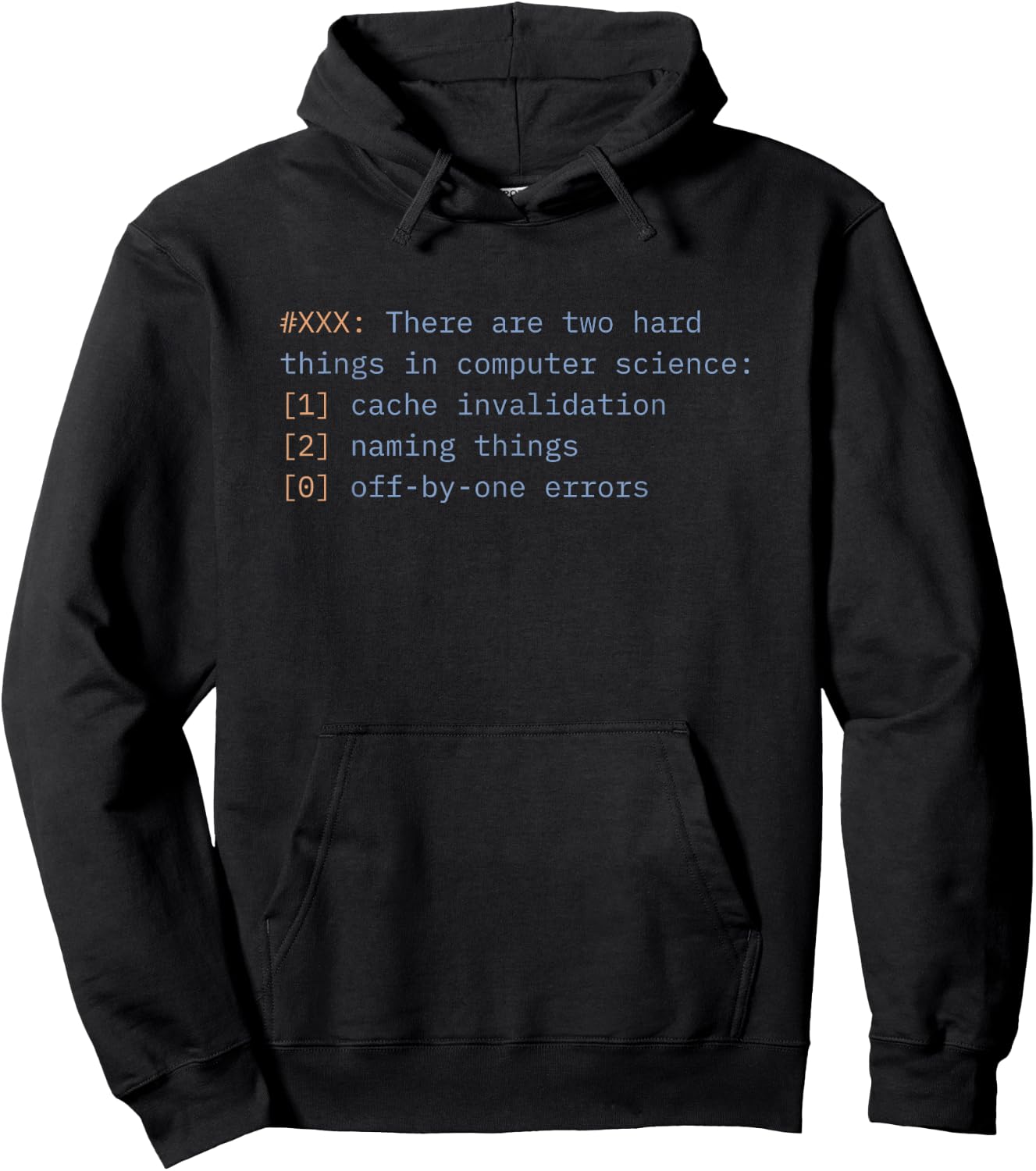 Hard Things in Computer Science: Cache Invalidation Hoodie - Hoodie | Black