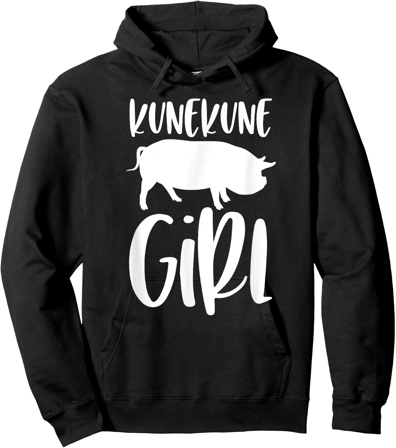 Kune Kune Pig Gift - Kunekune Girl Hoodie - Hoodie | Black