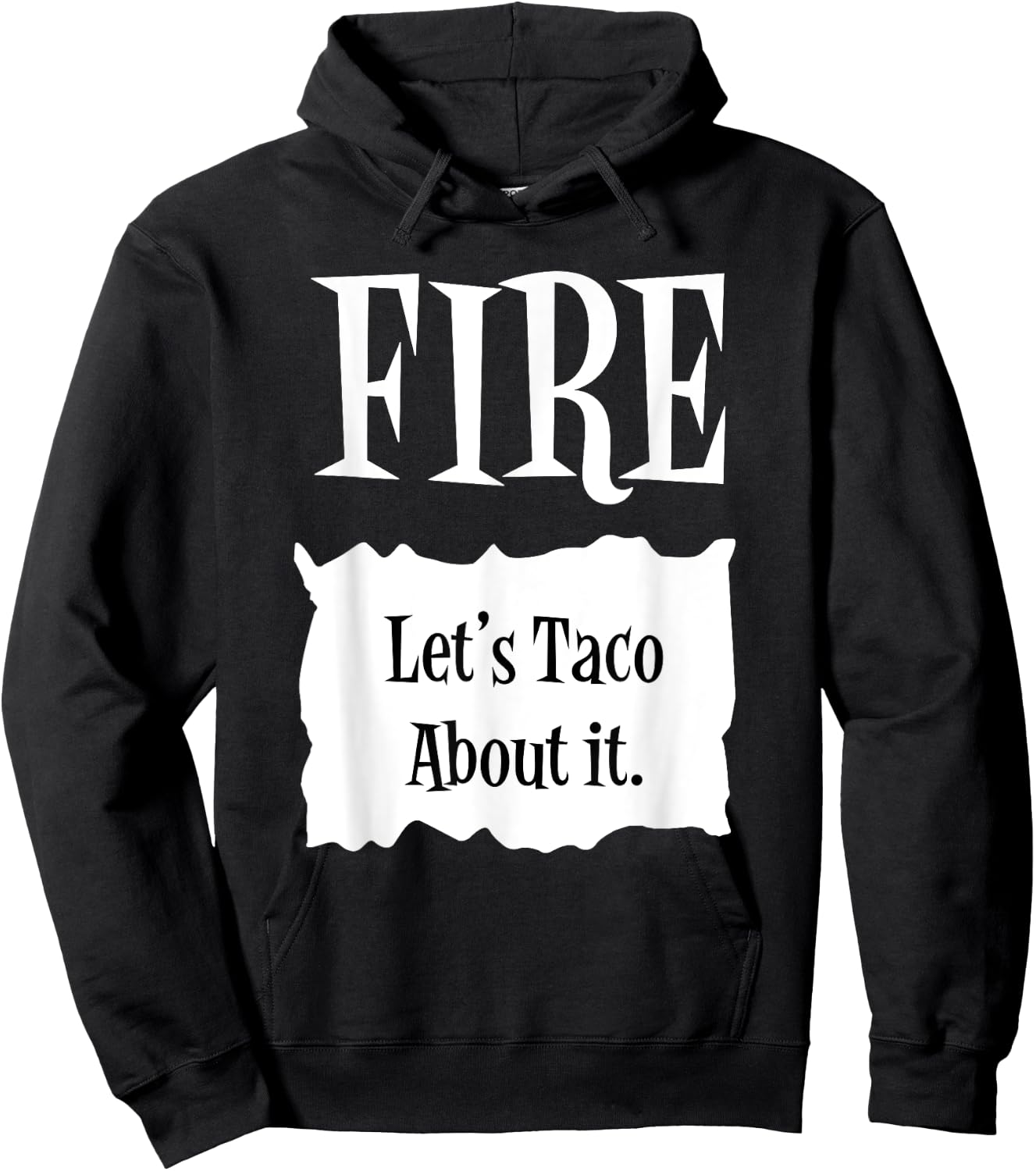 FIRE - Hot Packet Halloween Taco Costume Hoodie - Hoodie | Black