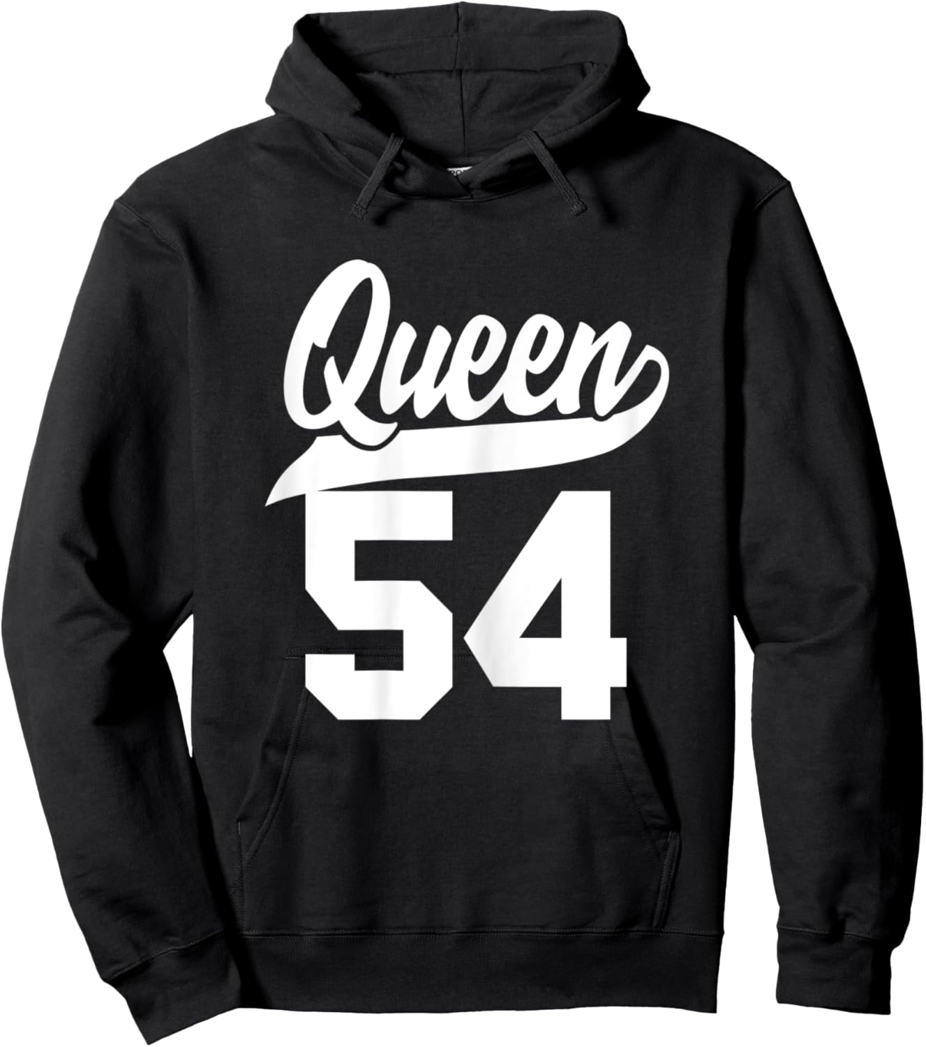 54th Birthday Girls Queen Cute Woman 54 years old vintage Hoodie - Hoodie | Black
