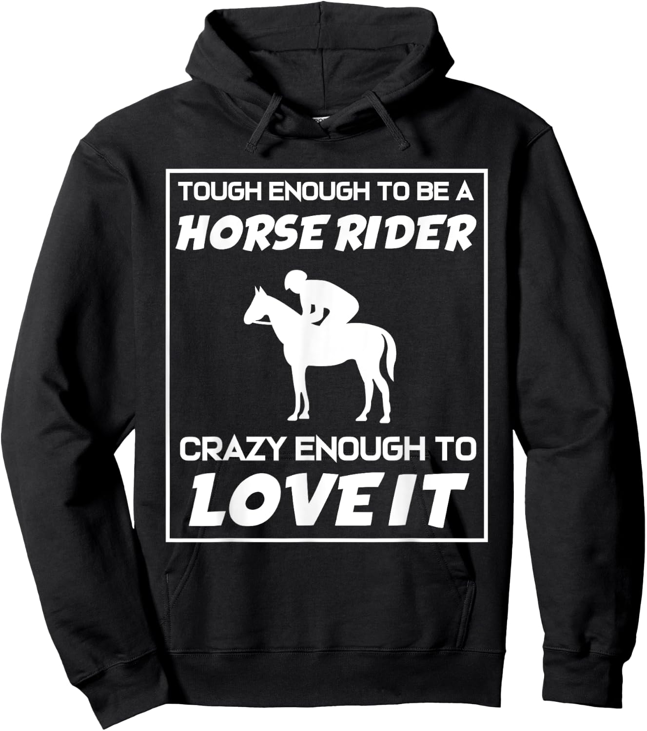 Funny Horseback Riding Horse Rider Hoodie - Hoodie | Black