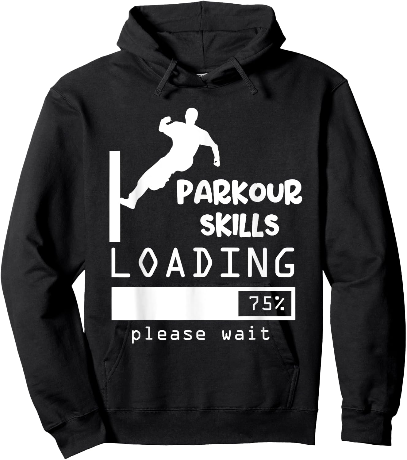 Funny Parkour Skills Loading Parkour Hoodie - Hoodie | Black