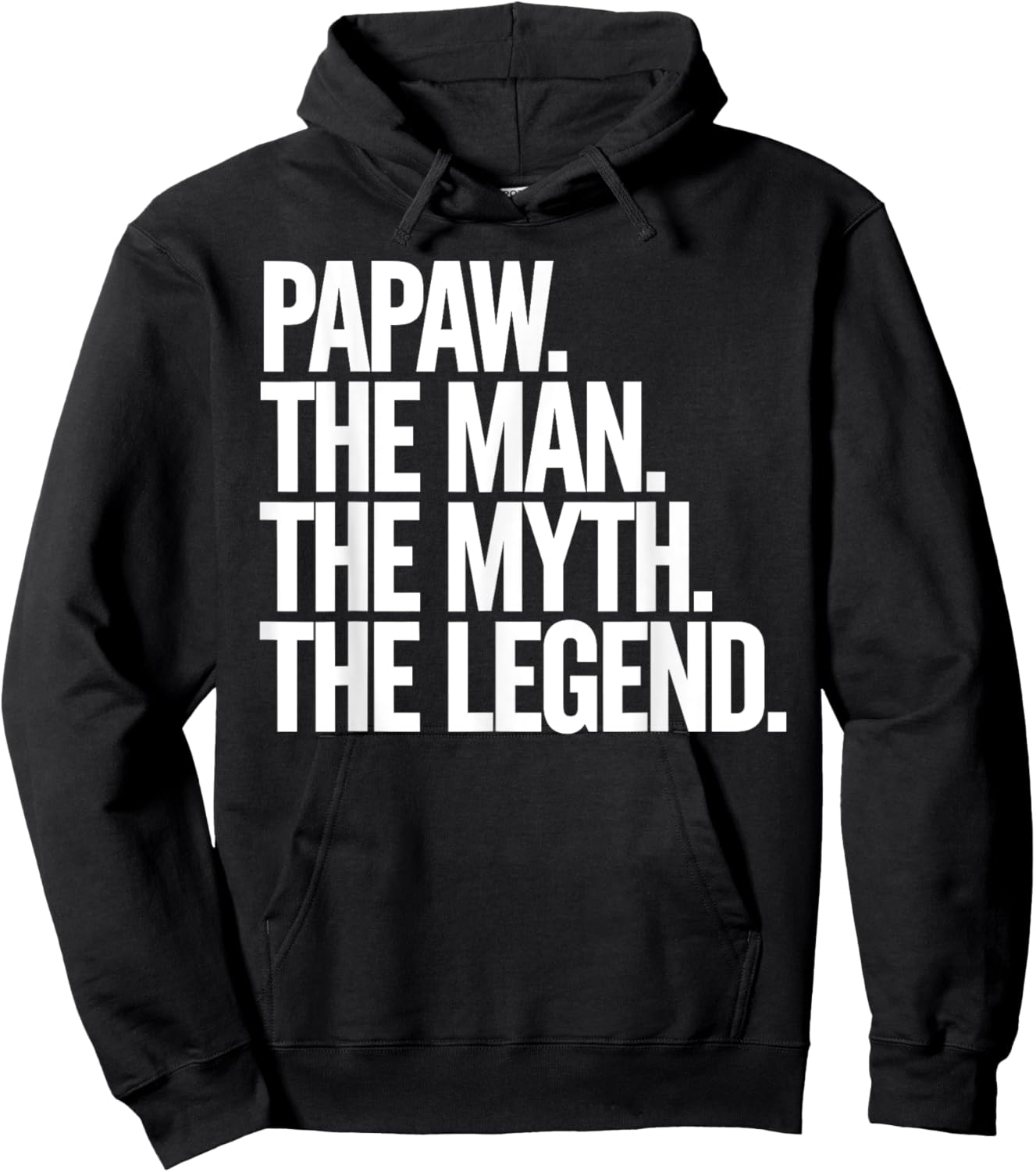 Papaw Design For Grandpa From Grandkids Father's Day Papaw Hoodie - Hoodie | Black