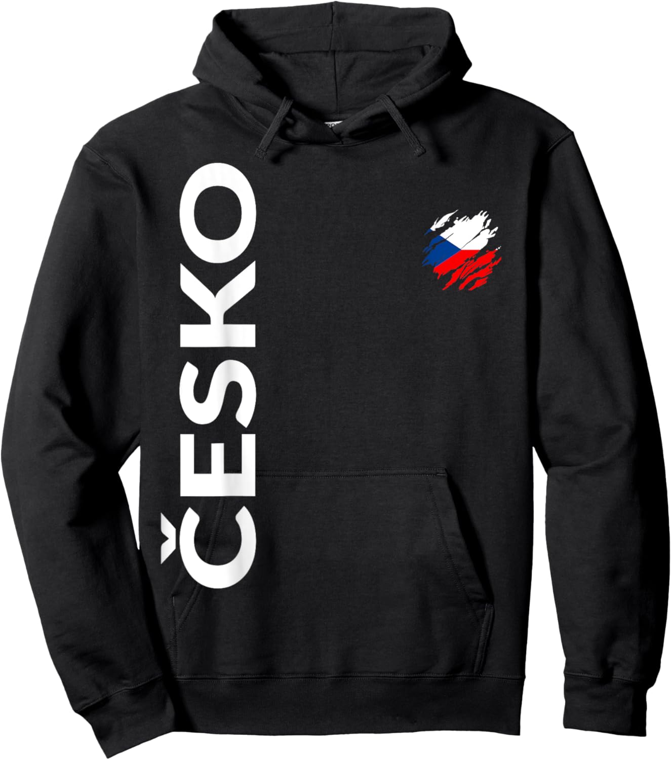 Tschechische Fan Flagge Tschechien Hoodie - Hoodie | Black
