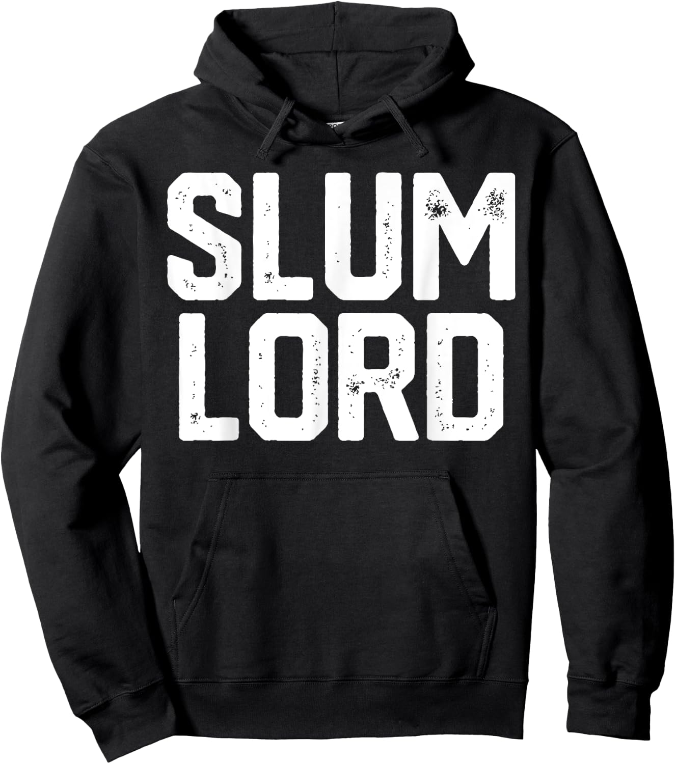 Slum Lord Slumlord Funny Landlord Gag Real Estate Gift Hoodie - Hoodie | Black