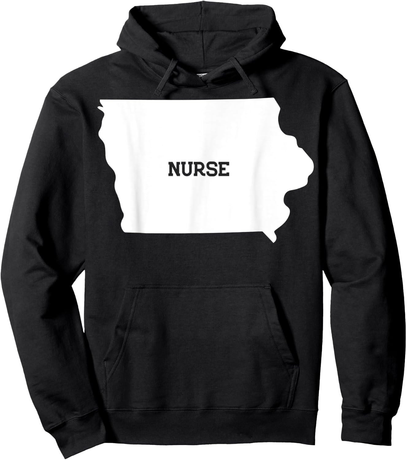 Iowa Nurse State RN CNA LPN - Appreciation Gift Hoodie - Hoodie | Black