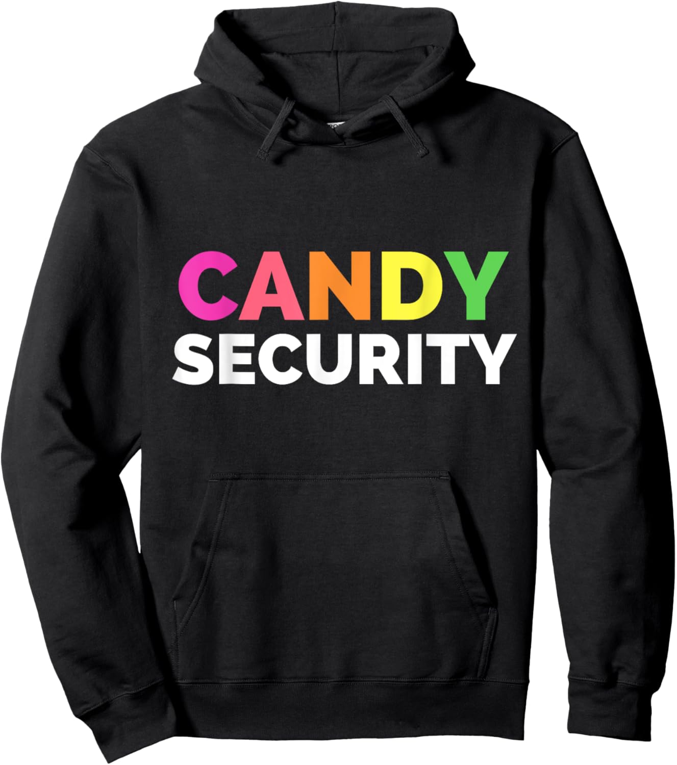 Funny Candy Security Halloween Costume Hoodie - Hoodie | Black