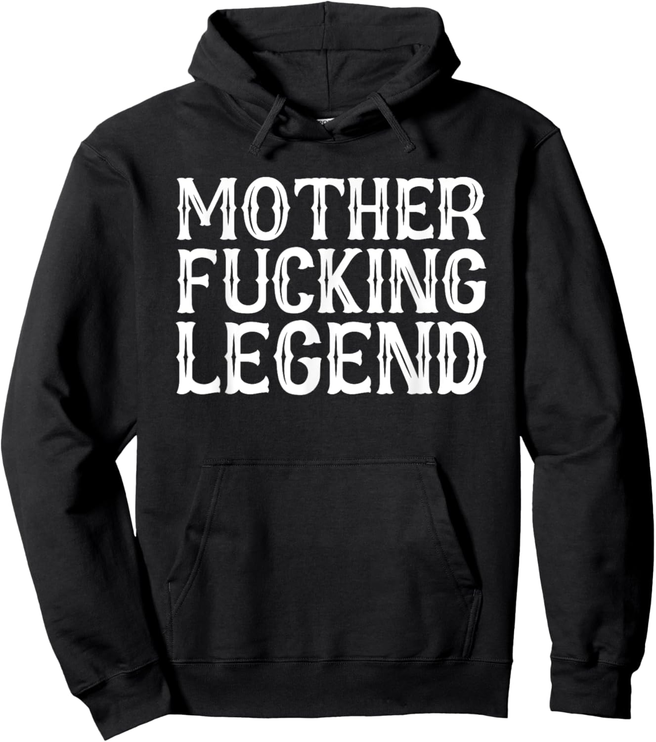 Mother Fucking Legend Swearing Champion King Hoodie - Hoodie | Black