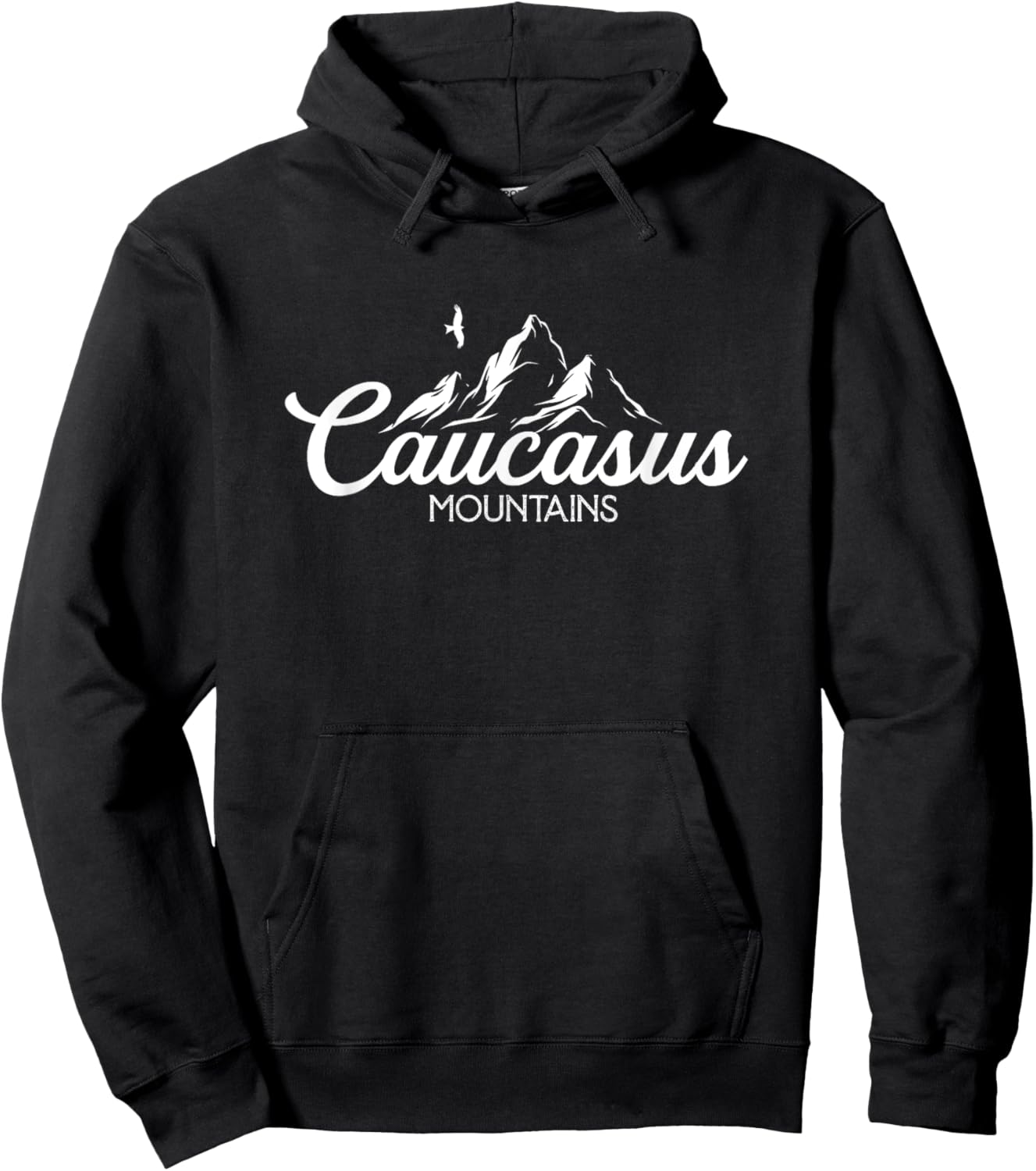 Caucasus Mountains | Patriotic Caucasian | Caucasian Nature Men Hoodie - Hoodie | Black