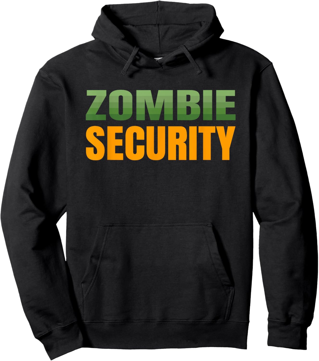 Mom Dad Parents Adult Halloween Costume - Zombie Security Hoodie - Hoodie | Black