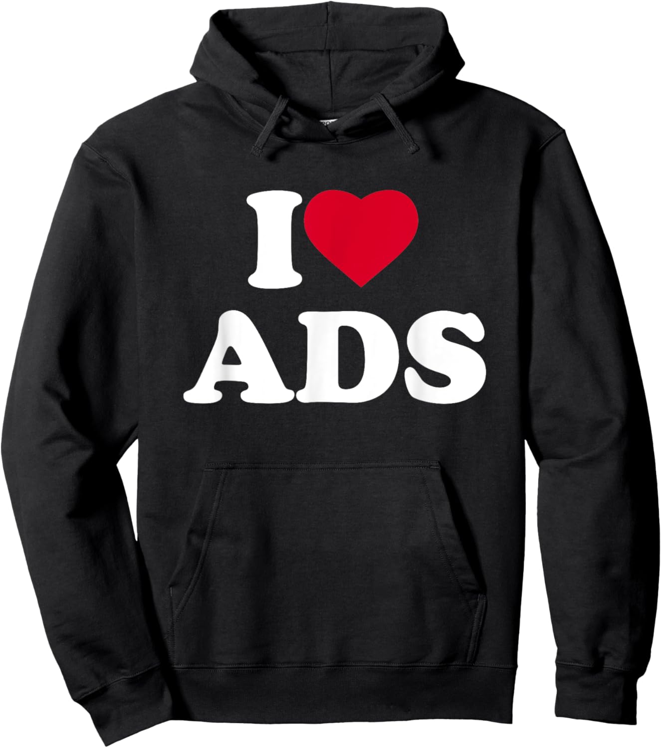 I Love Ads I Heart Ads Lover Advertising Marketing Hoodie - Hoodie | Black