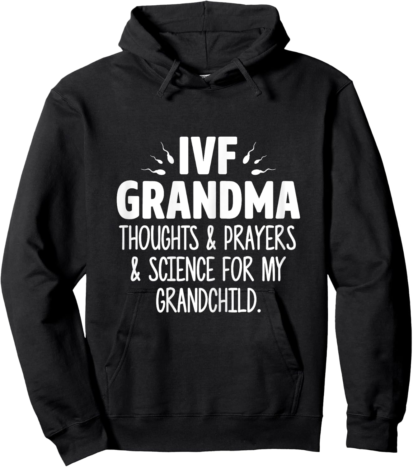 IVF Gift Warrior Grandma Science Transfer Infertility Hoodie - Hoodie | Black