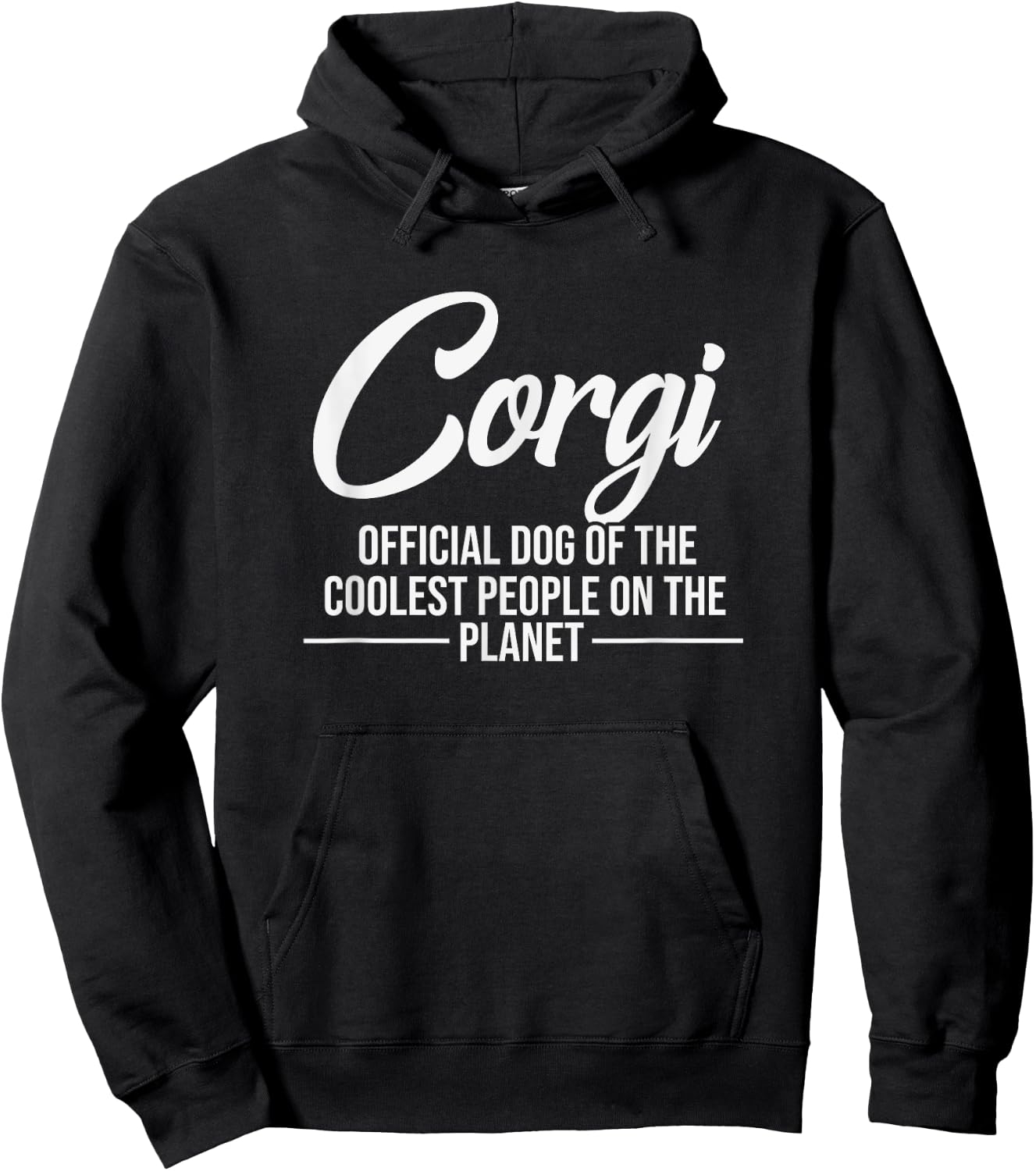 Corgi Dog Of Coolest People - Funny Corgi Lover Shirt Gift Women Kids Hoodie - Hoodie | Black