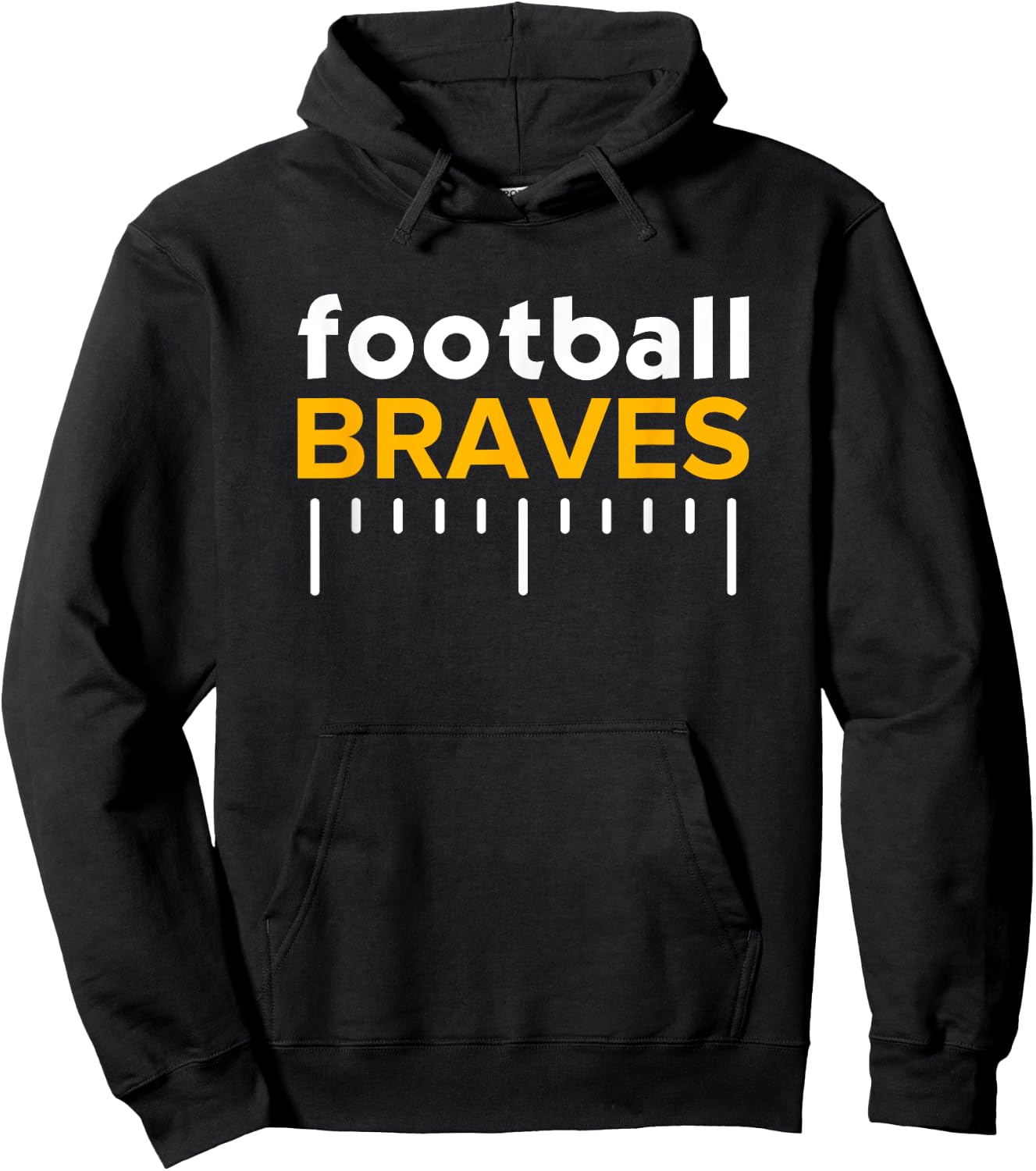Star Valley Braves Football Lines HS Hoodie - Hoodie | Black