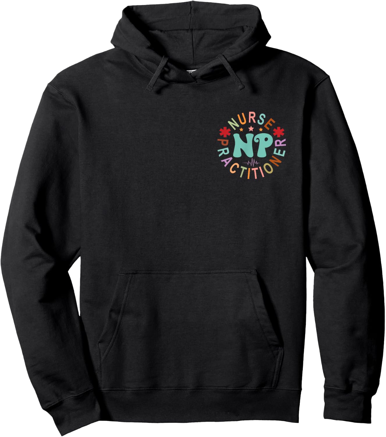 Funny Family Nurse Practitioner NP Nursing Day Nurse Week Hoodie - Hoodie | Black